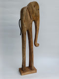 Wooden Elephant Sculpture