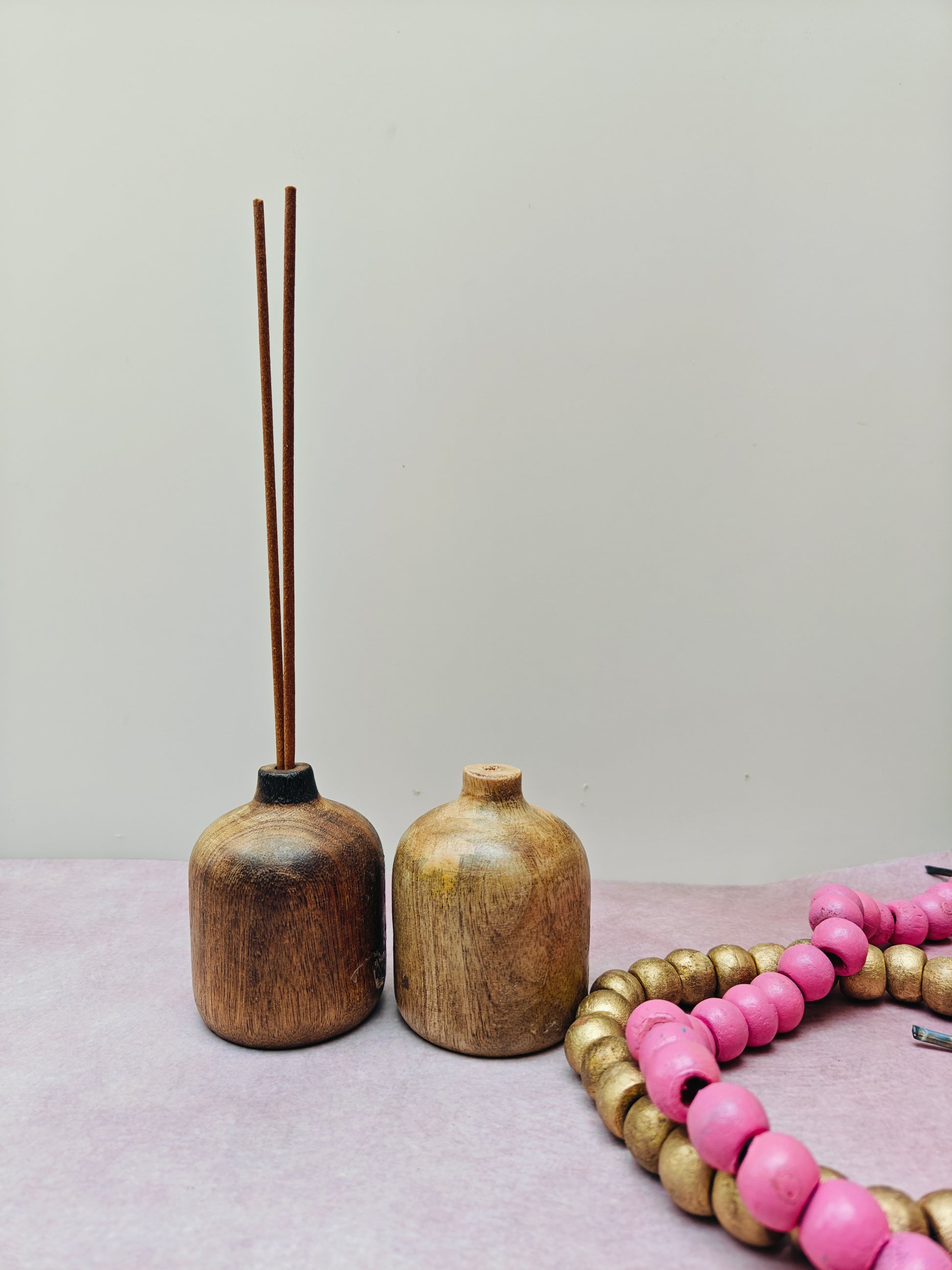 Rustic Wooden Incense Stick Holder
