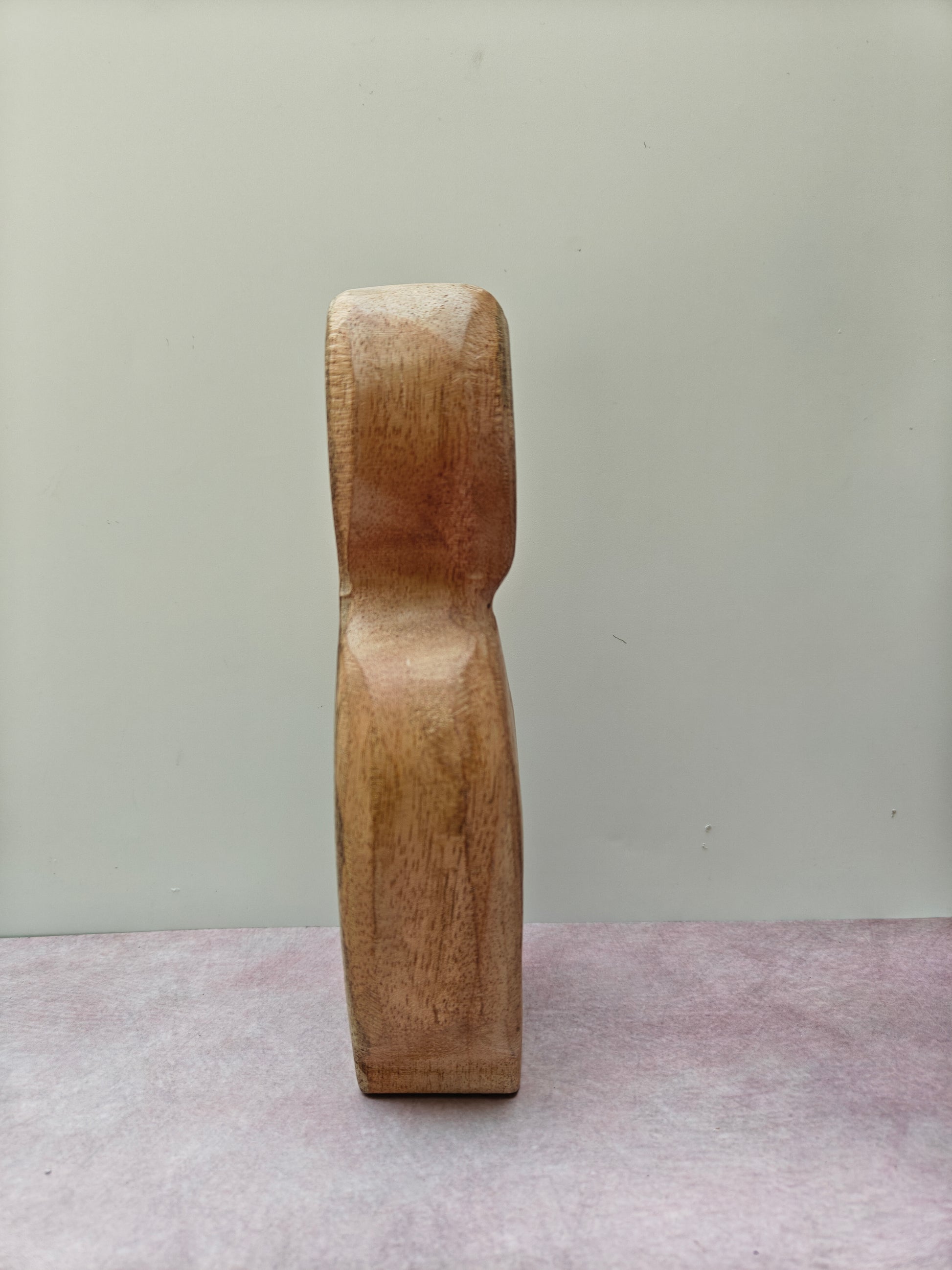 Minimalist Wooden Couple Figurine Set