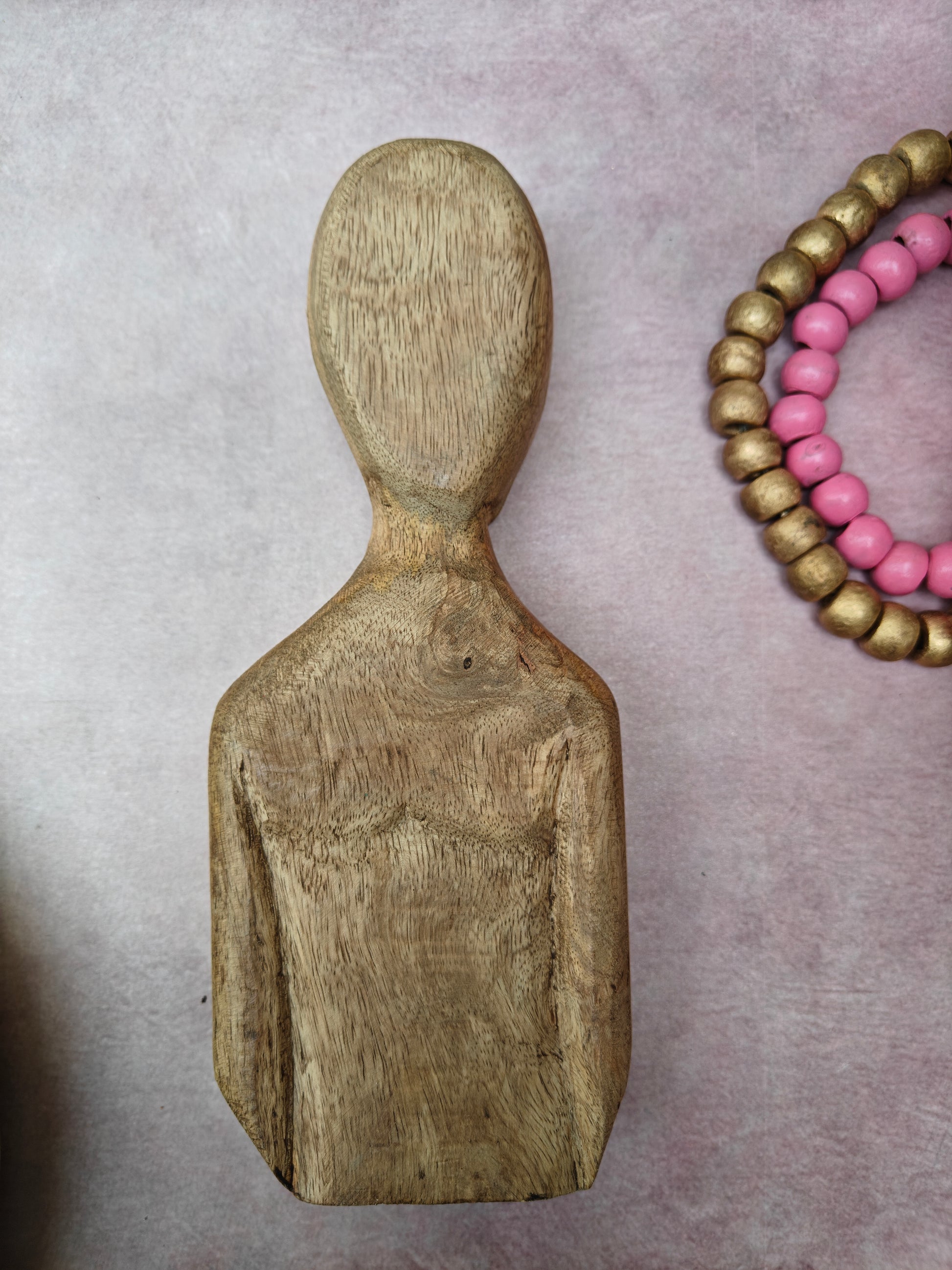Minimalist Wooden Couple Figurine Set