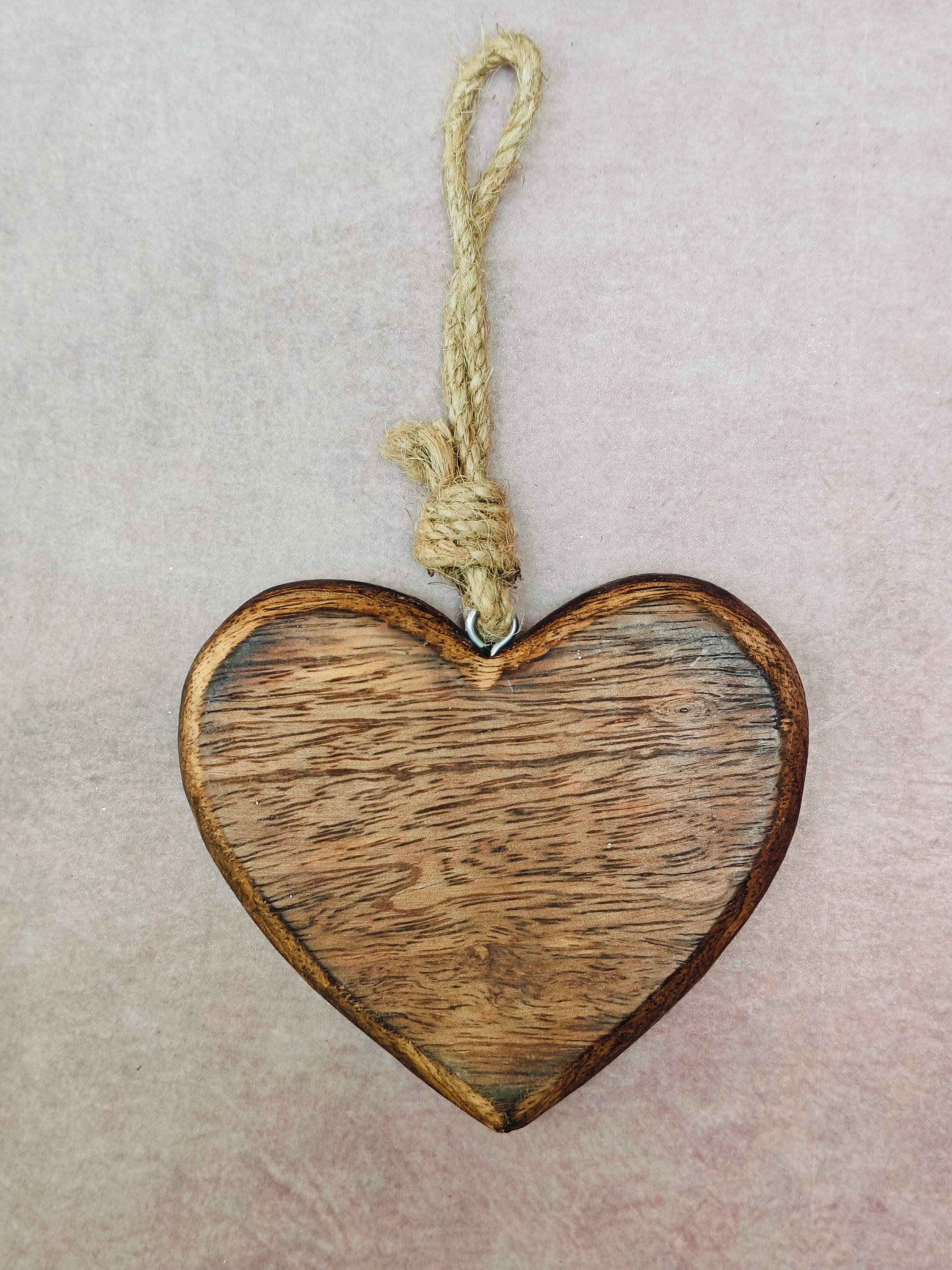 Wooden Heart Hanging – Handcrafted Charm for Every Space