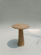 Minimalist Wooden Ceramic Mushroom Duo