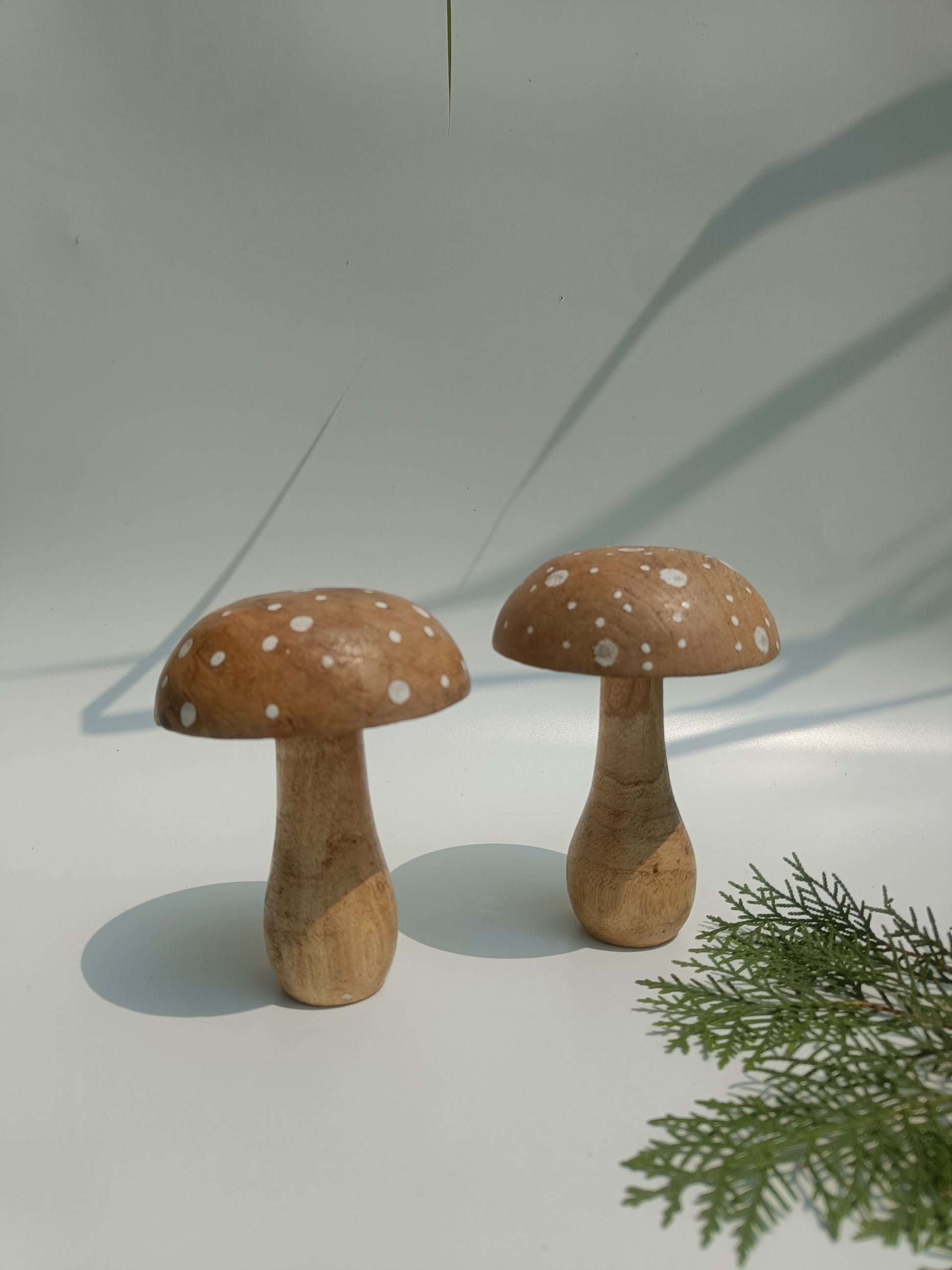 Whimsical Wooden Mushroom Décor – Handcrafted Accent