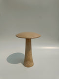 Minimalist Wooden Ceramic Mushroom Duo