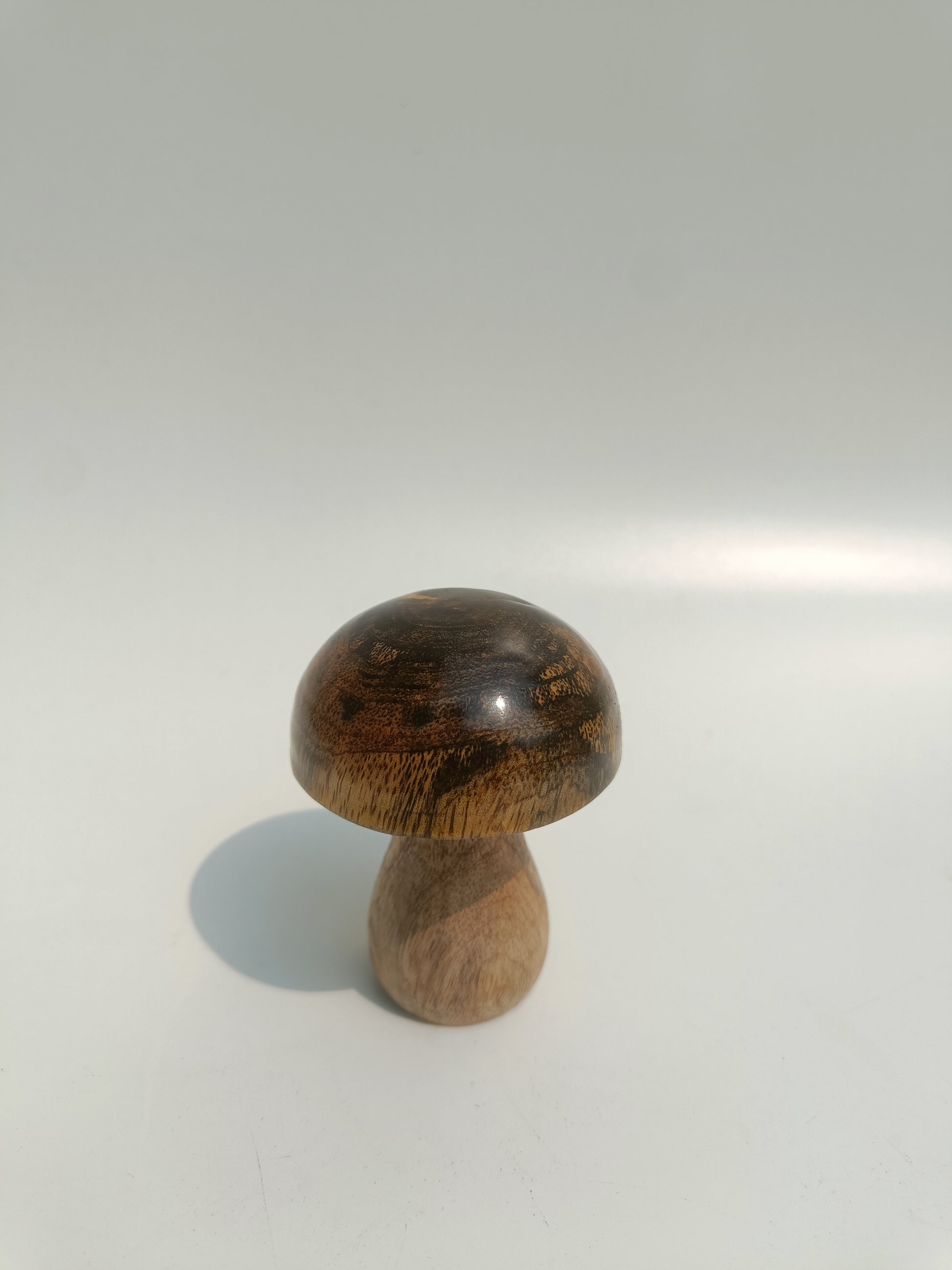Tiny Beige Wooden Mushroom