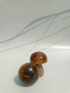 Tiny Beige Wooden Mushroom
