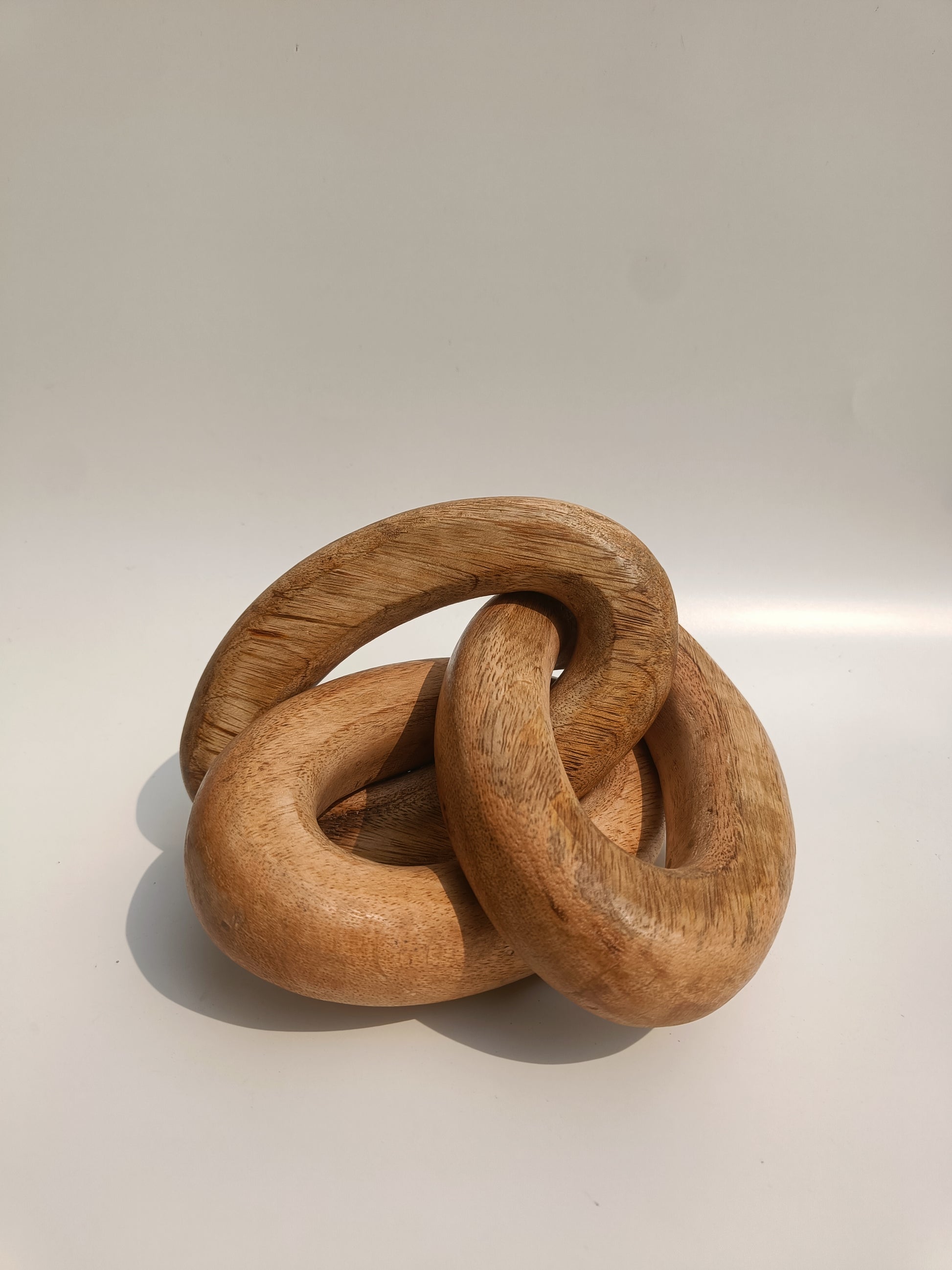 Interlinked Wooden Sculptural Knot