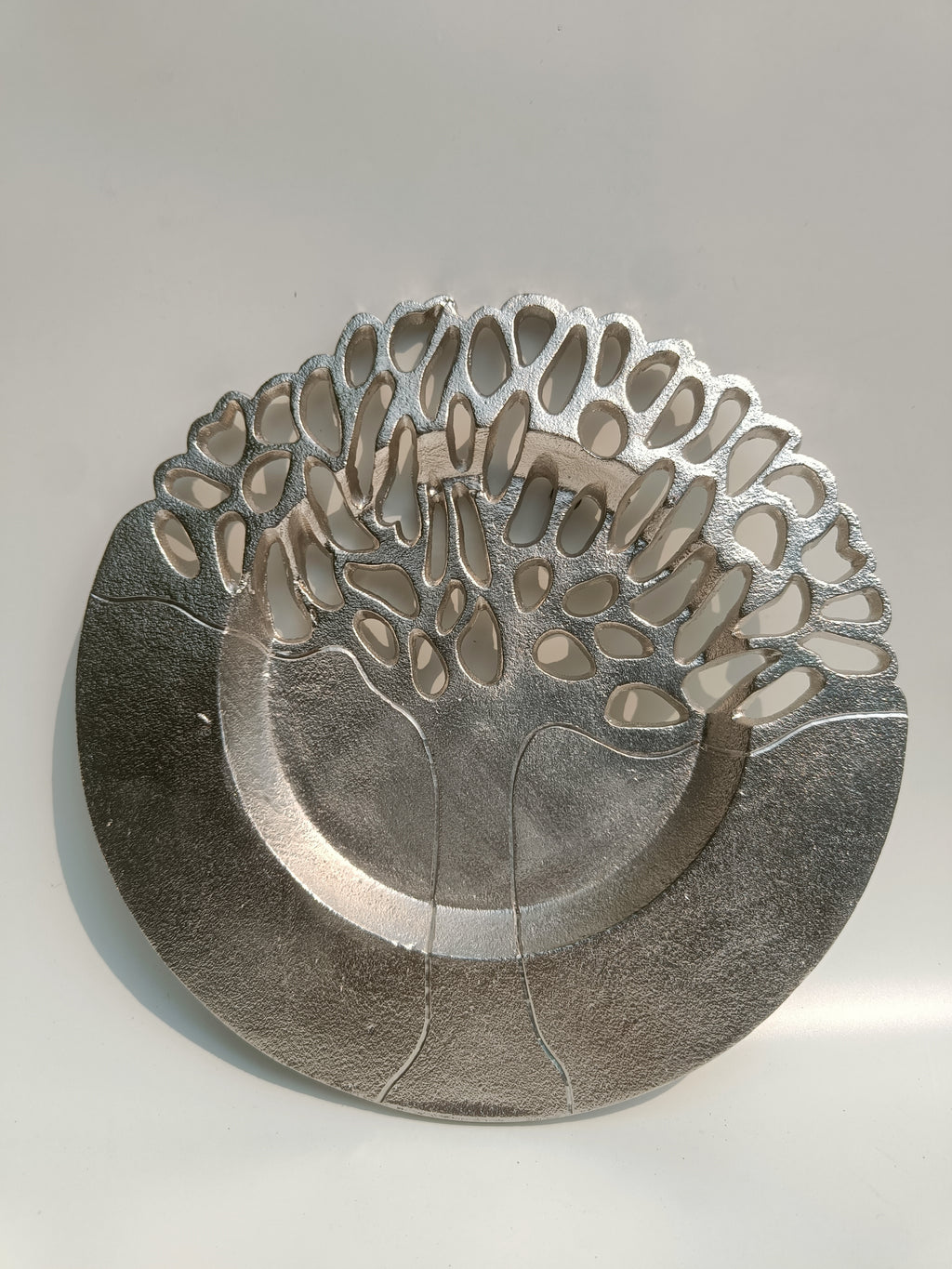 Metallic Tree of Life Decorative Plate