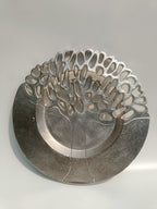 Metallic Tree of Life Decorative Plate