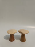 Rustic Solid Wood Mushroom Decor
