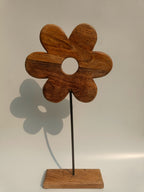 Wooden Flower Silhouette Stand