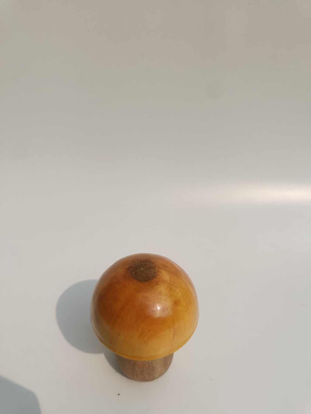 Mini Beige Wooden Mushroom