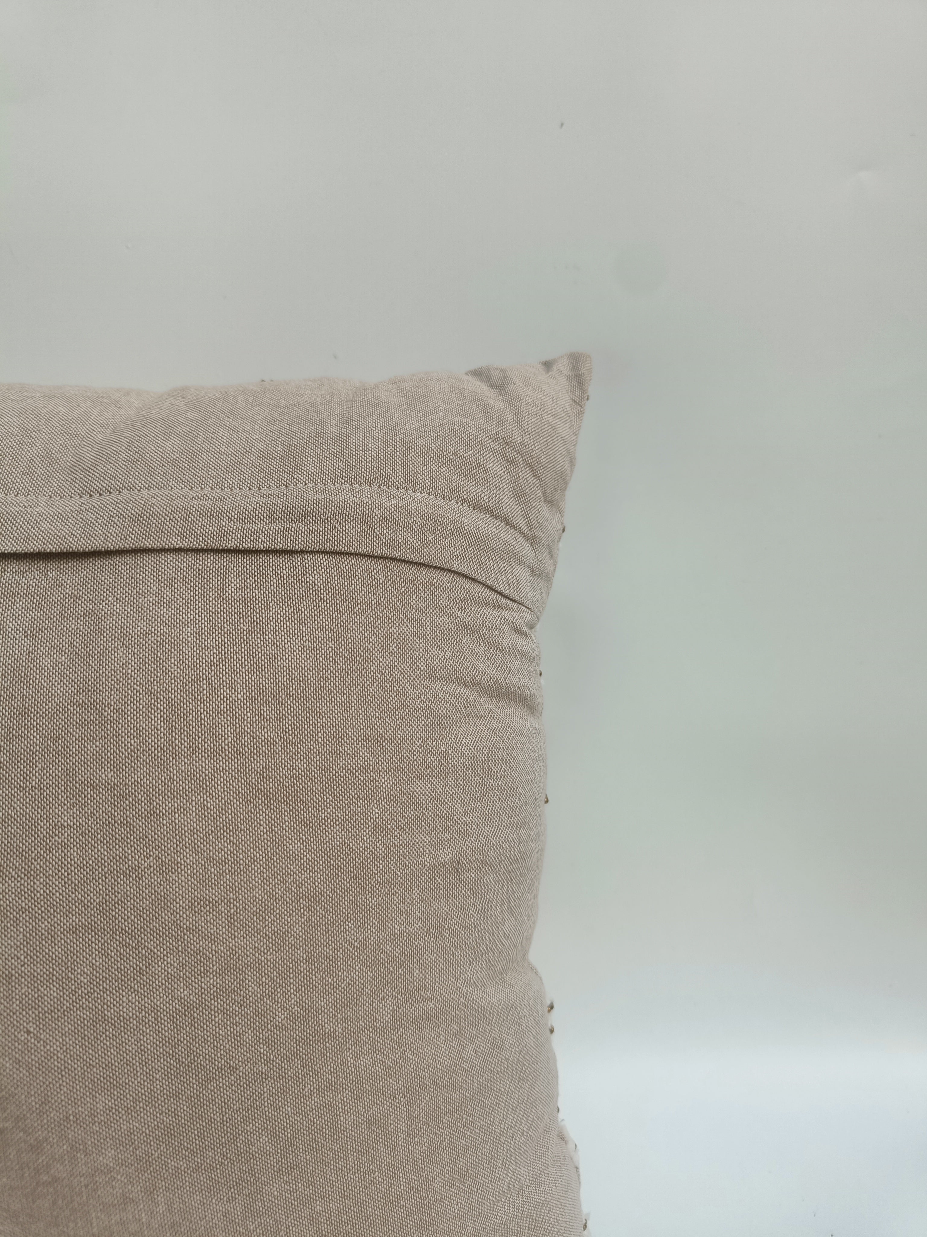 Textured Bloom Embroidered Cushion