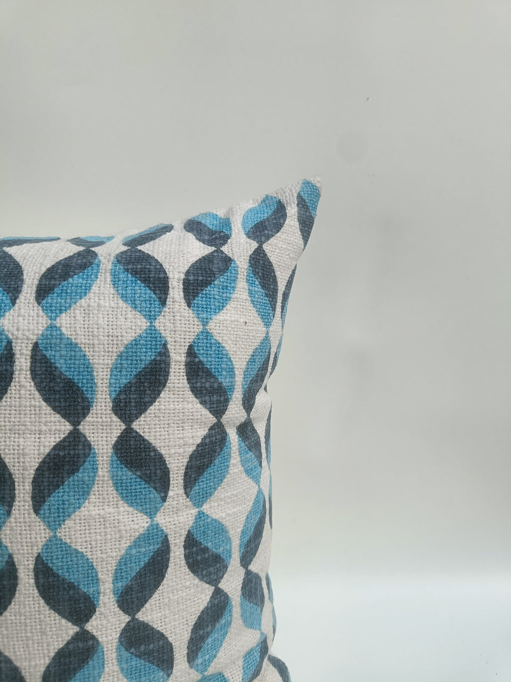 Retro Wave Print Cushion