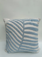 Coastal Blue Leaf Cushion