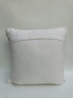 Blush Botanical Cushion – Floral Woven Cotton Pillow