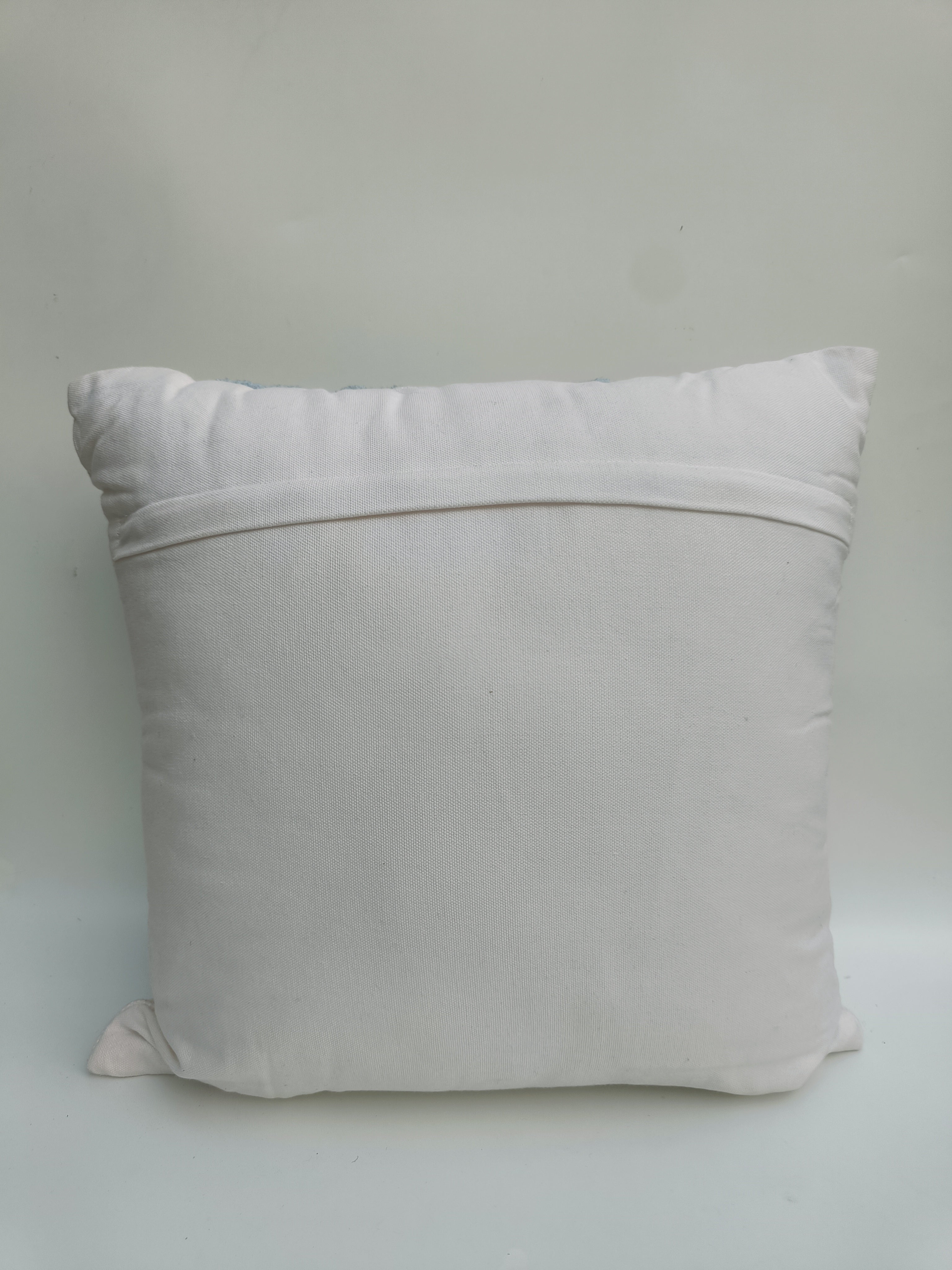 Blush Botanical Cushion – Floral Woven Cotton Pillow