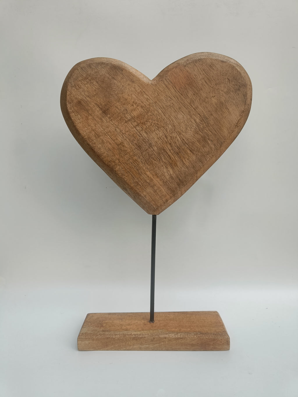 Wooden Heart Décor on Stand