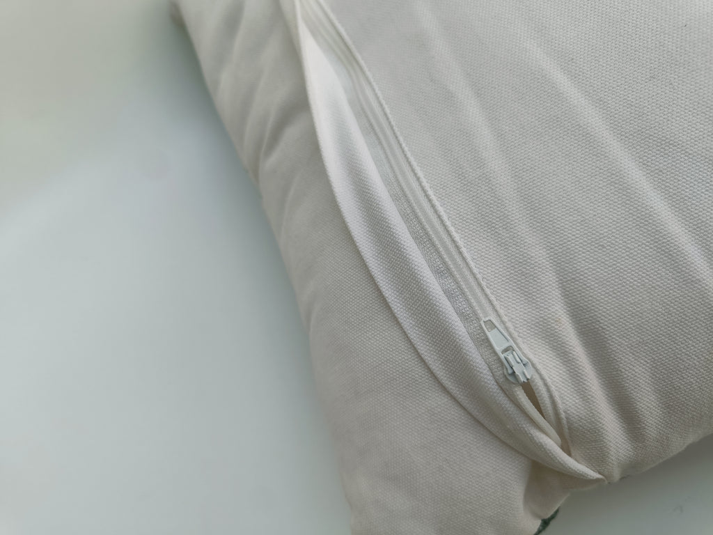 Classic Beige Embroidered Cushion – Elegant Moroccan-Inspired Design