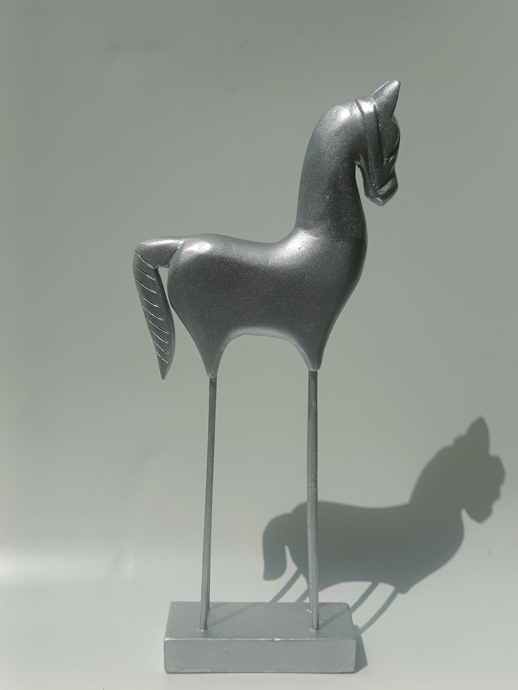 Contemporary Silver Horse Figurine