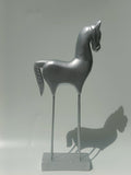 Contemporary Silver Horse Figurine
