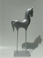 Contemporary Silver Horse Figurine