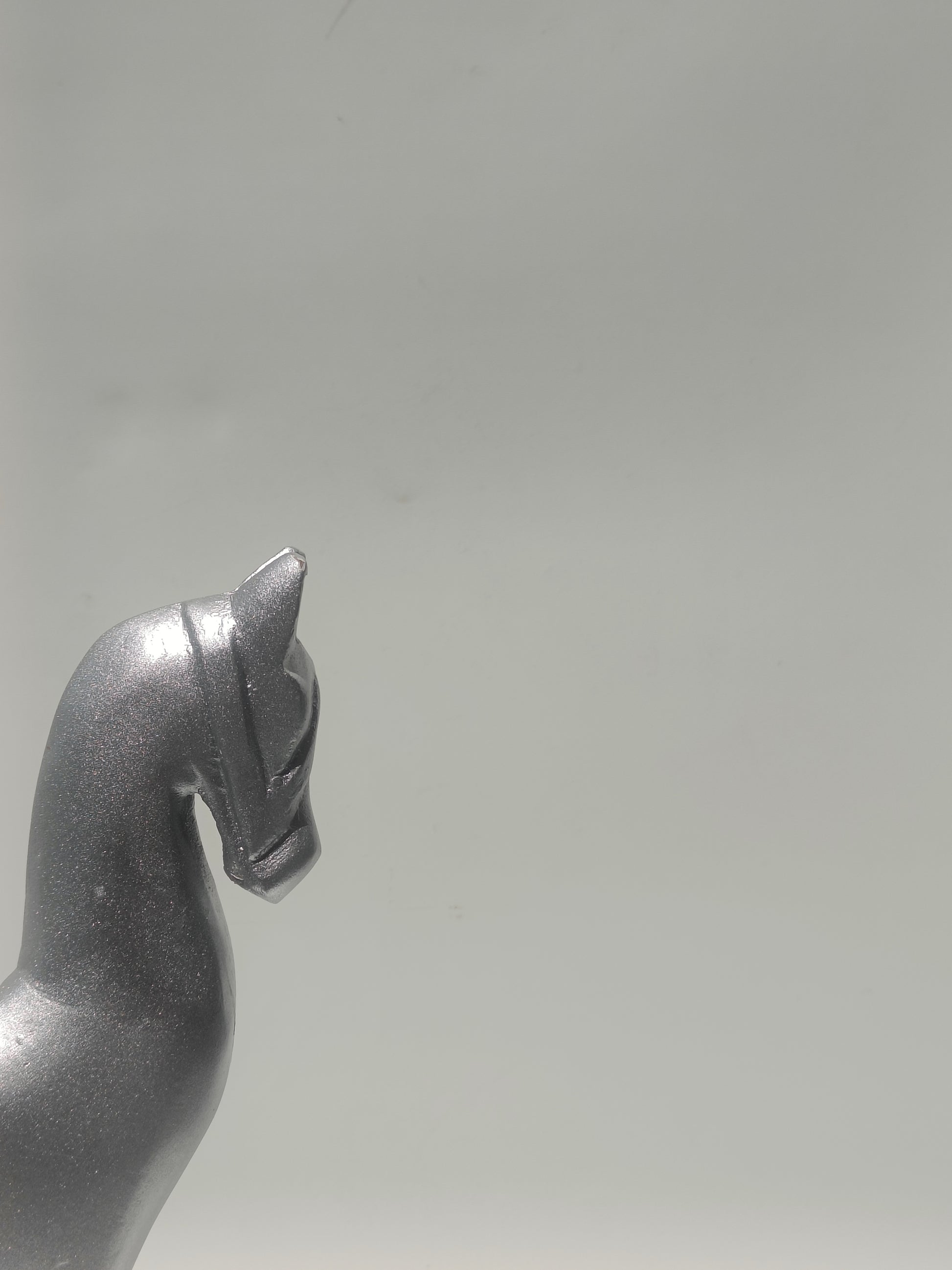 Contemporary Silver Horse Figurine
