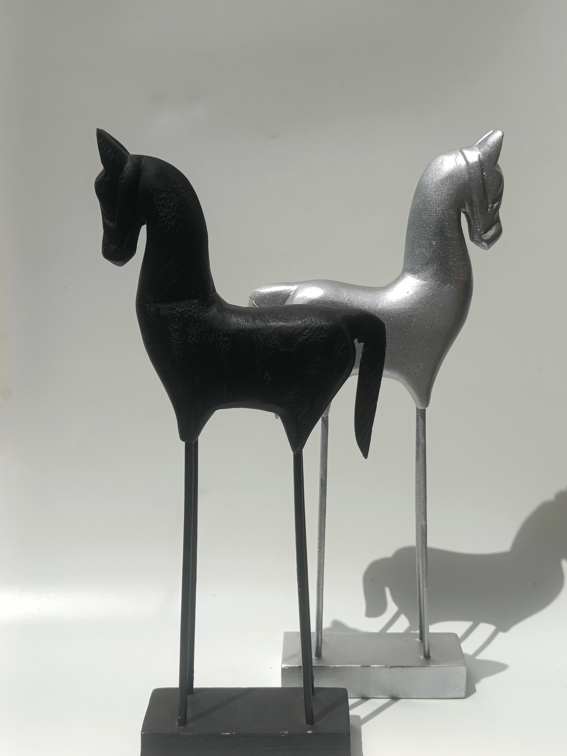 Contemporary Silver Horse Figurine