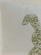 Lace Bunny Appliqué Cushion