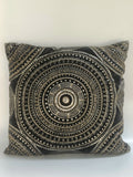 Boho Luxe Mandala Velvet Cushion – 50 cm | Hand-Embroidered Accent Pillow