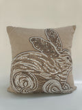 Sequin Embroidered Rabbit Cushion