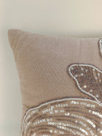 Sequin Embroidered Rabbit Cushion