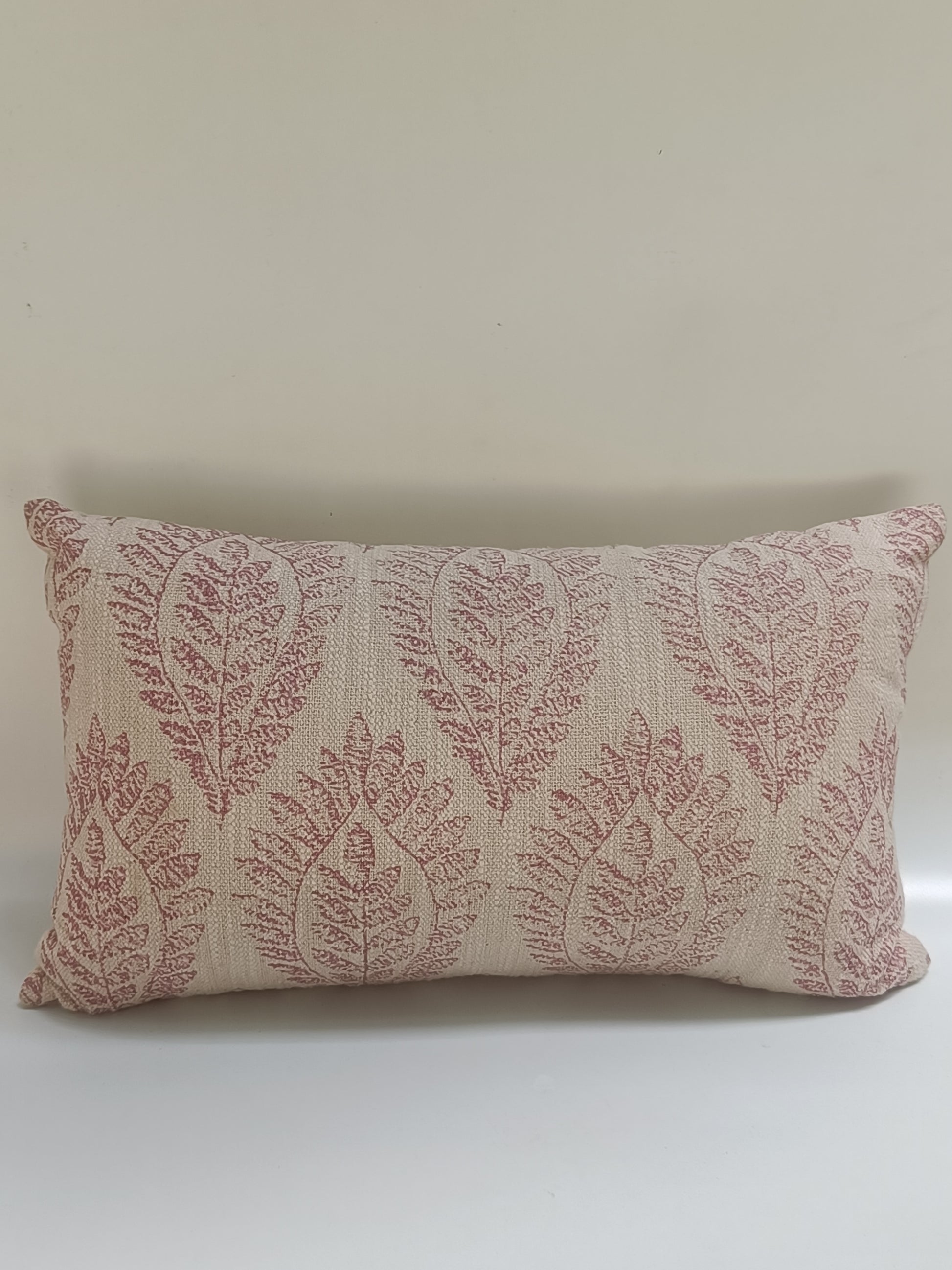Botanical Block Print Cushion – Handcrafted Elegance