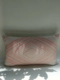 Blush Diamond Weave Cushion