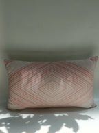 Blush Diamond Weave Cushion