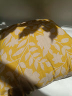 Golden Bloom Cushion – 40.6 x 40.6 cm | Floral Pattern