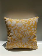 Golden Bloom Cushion – 40.6 x 40.6 cm | Floral Pattern
