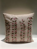 Blush Botanical Embroidered Cushion