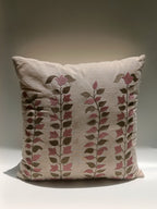 Blush Botanical Embroidered Cushion