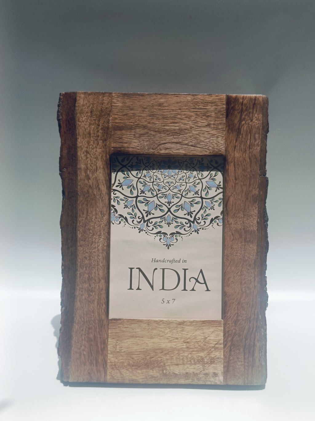 Rustic Charm Handcrafted Wooden Photo Frame