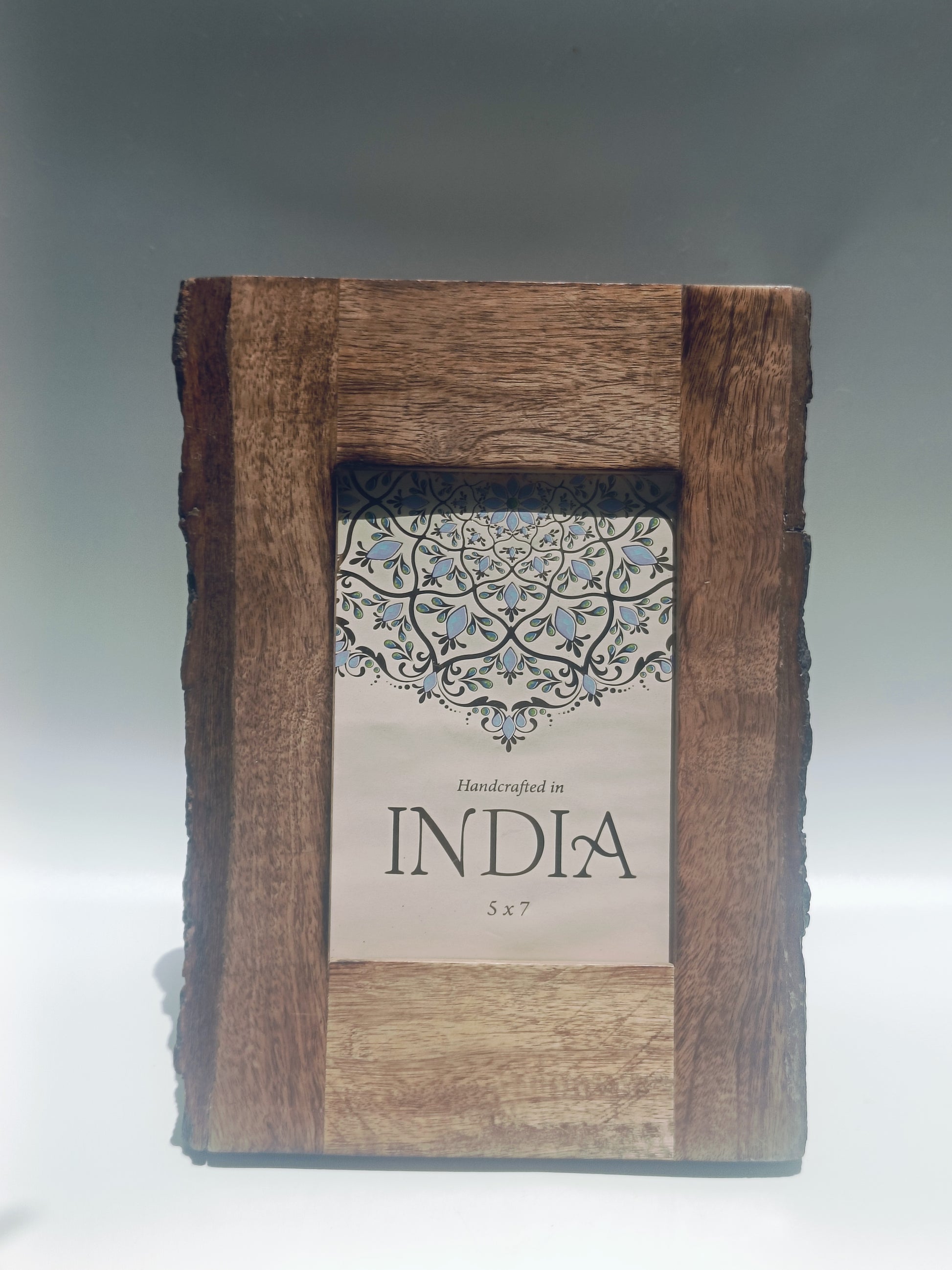 Rustic Charm Handcrafted Wooden Photo Frame