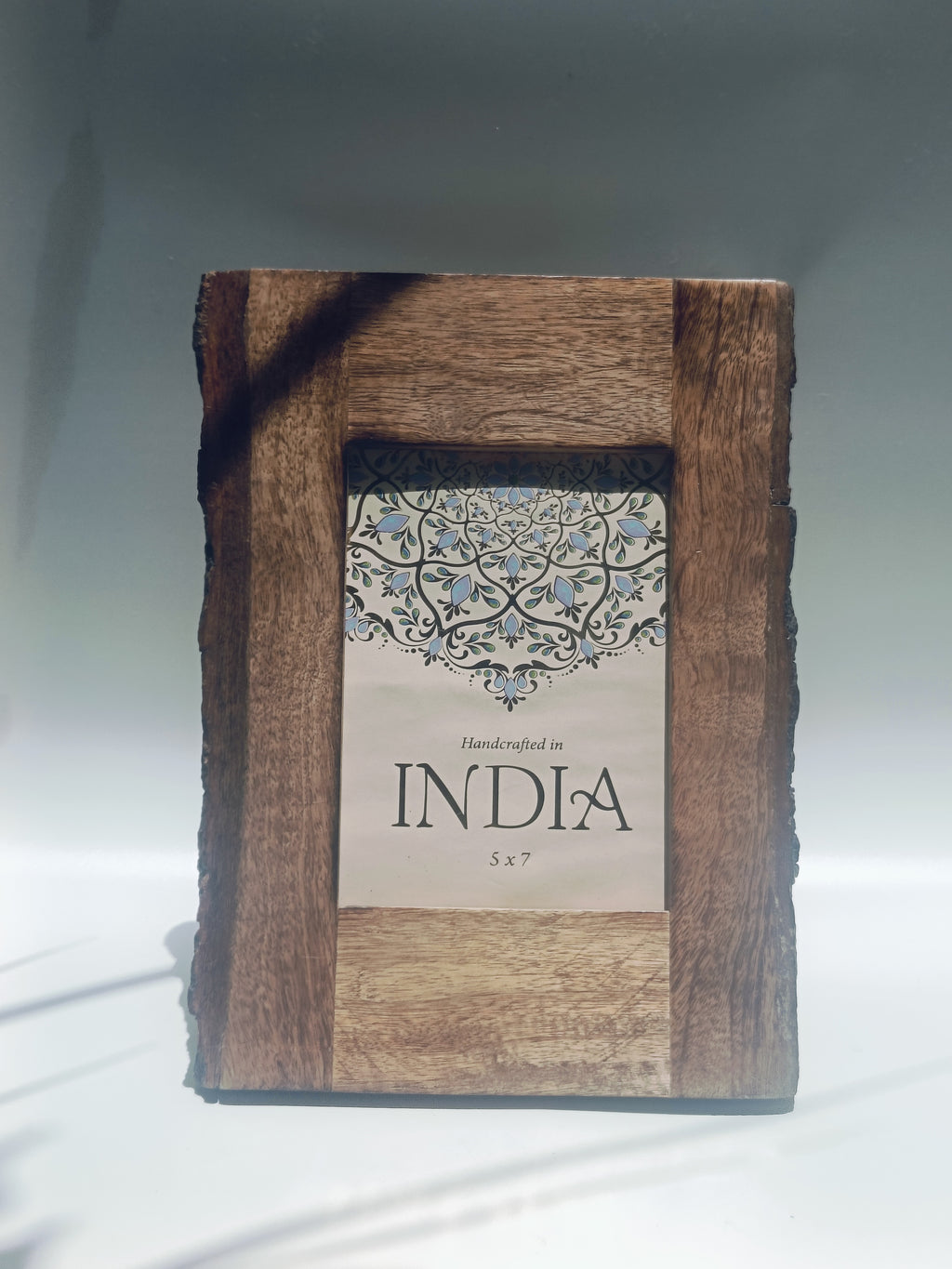 Rustic Charm Handcrafted Wooden Photo Frame
