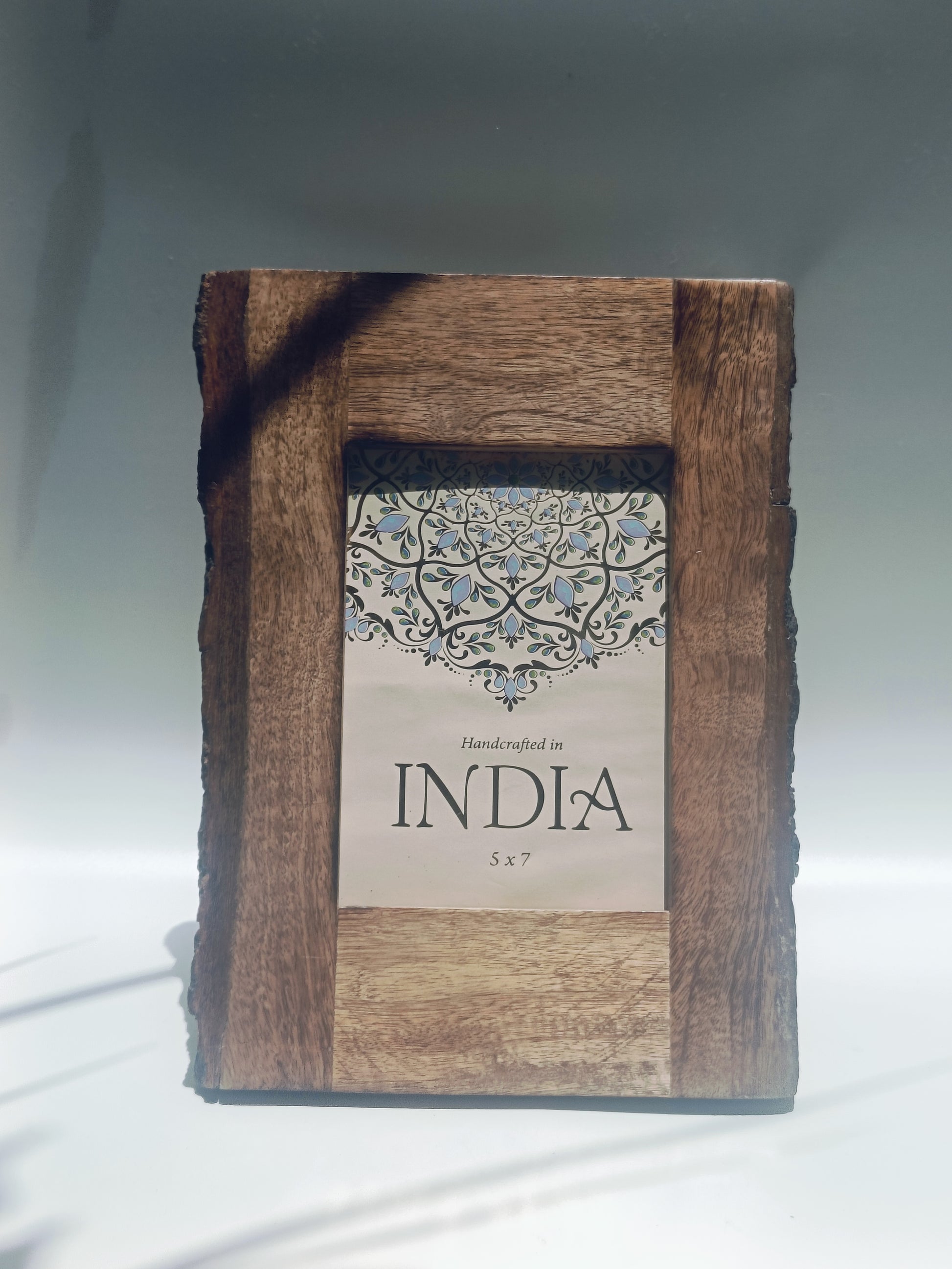Rustic Charm Handcrafted Wooden Photo Frame