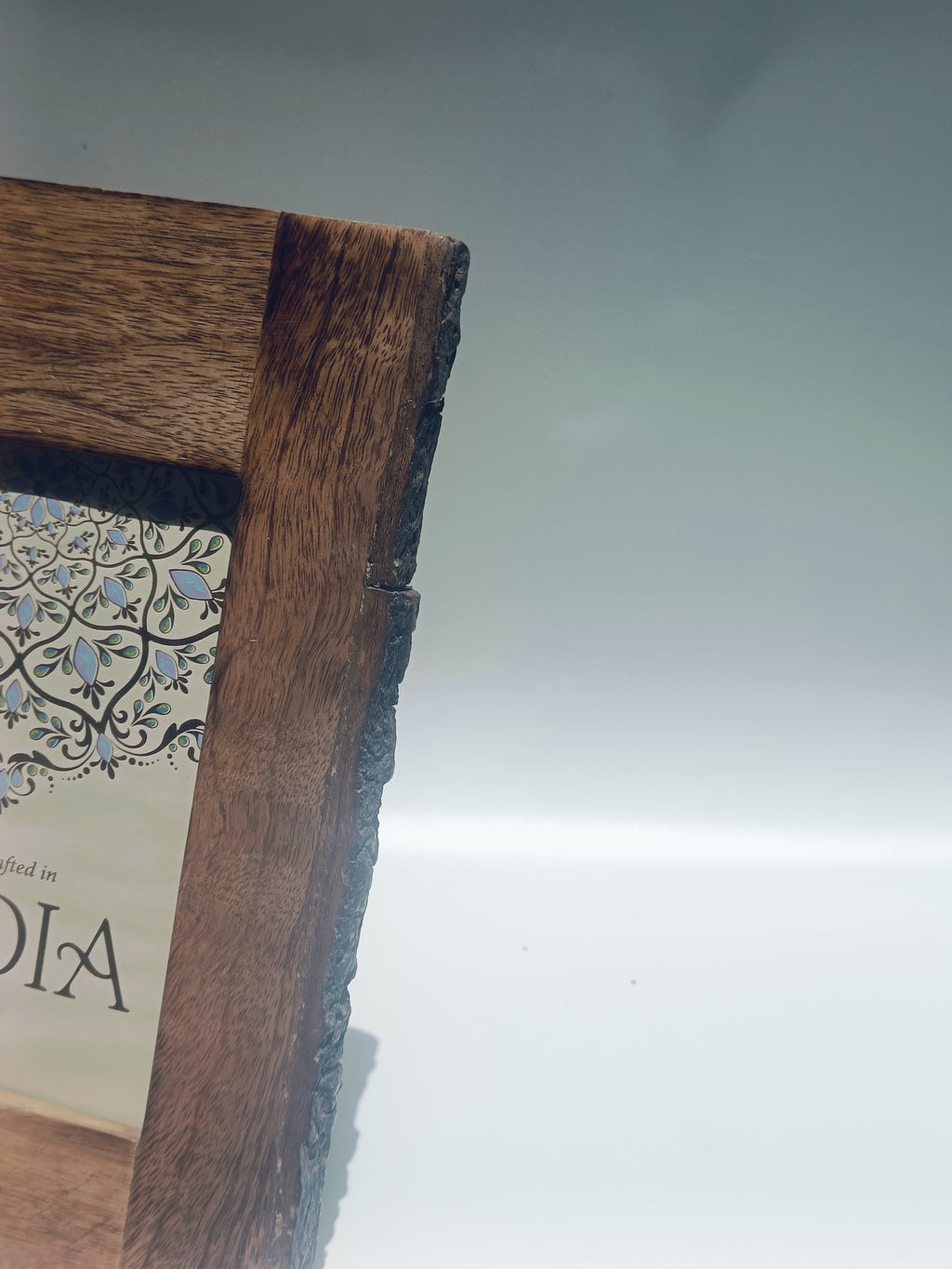 Rustic Charm Handcrafted Wooden Photo Frame