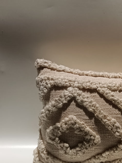 Boho Textured Lumbar Cushion