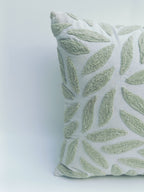Textured Green Leaf Cushion – Contemporary Botanical Design