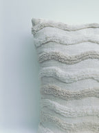 Wavy Textured Cushion in Neutral Tones