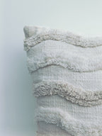 Wavy Textured Cushion in Neutral Tones