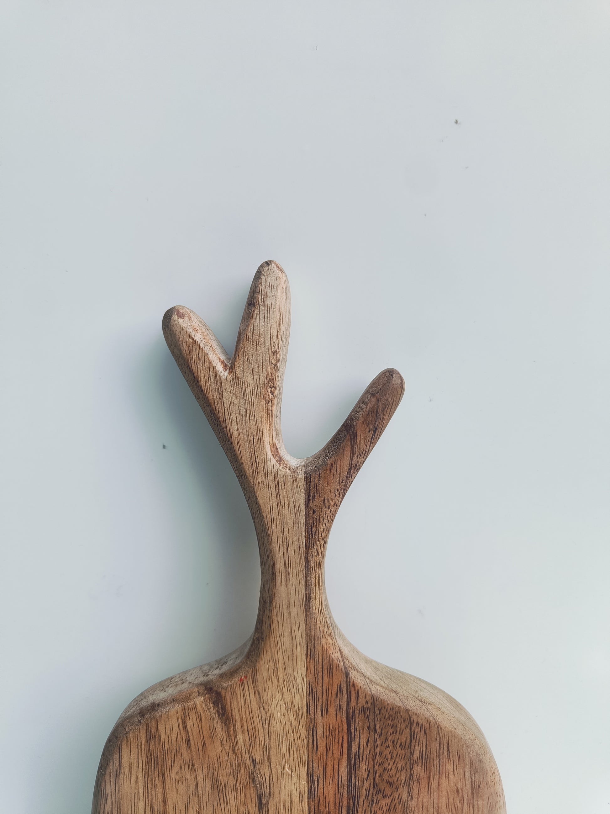 Wooden Antler Handle Serving & Chopping Board