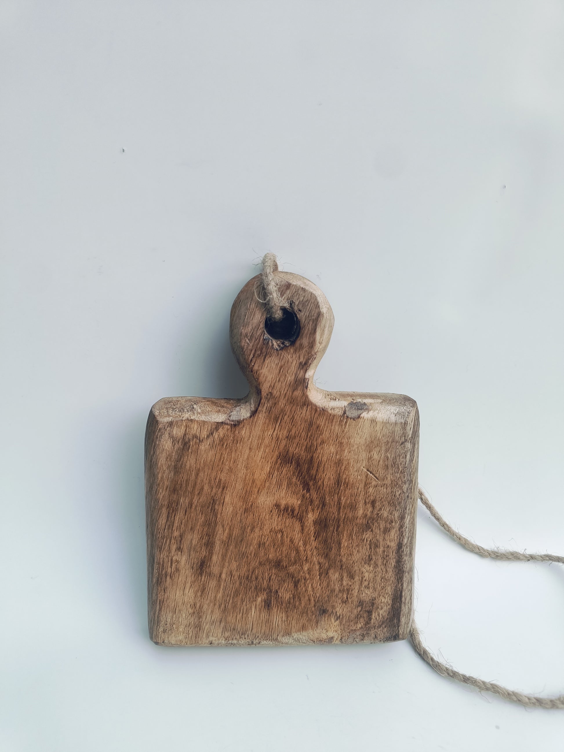 Mini Wooden Chopping & Serving Board with Jute Loop